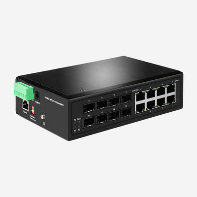 STP RSTP MSTP 250W L2+ Industrial Managed Switch 44-57VDC VLAN IP30 IPV6