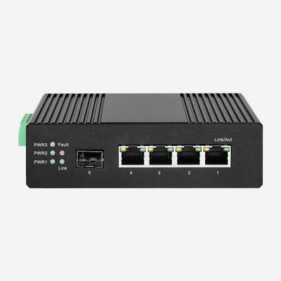 4GE 1SFP Industrial Ethernet Switch 4 RJ45 Ports Redundant Network Switch