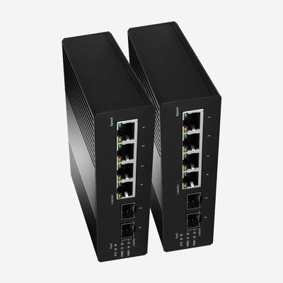 IPV4 IPV6 Layer 2 Plus Switch With 4 Gigabit RJ45 Ports 2 SFP Fiber Ports
