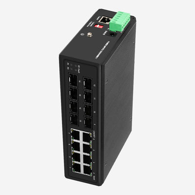 Web CLI SNMP Layer 2+ PoE Switch 8 PoE Ports 8 Gigabit SFP Ports