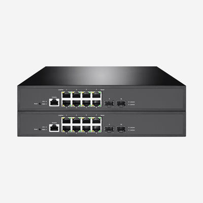 802.3x Full Duplex 8G RJ45 Layer 2+ Managed Gigabit Switch With 2G SFP Ports 1 Console Port