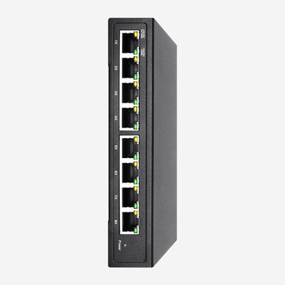 12V 8 Ports Full Gigabit Switch 10 100 1000M Auto Negotiation QoS SR-SG8808MN