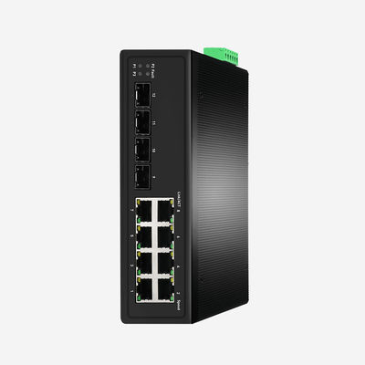 Layer 2+ Stackable Fully Managed Switch With 4 SFP And 8 RJ45 Ports 3 Year Warranty
