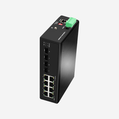 Layer 2+ Stackable Fully Managed Switch With 4 SFP And 8 RJ45 Ports 3 Year Warranty