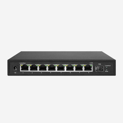 8-Port 2.5G Fanless Light Managed Desktop PoE Switch With 1*10G SFP Uplink OEM/ODM