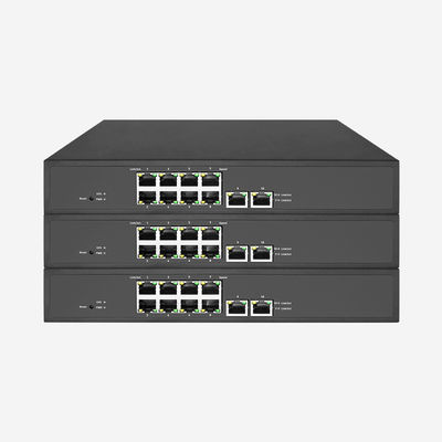 130W 10 Port RJ45 Gigabit PoE Switch Store And Forward With 8 PoE Ports