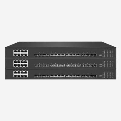 Rack Mounted Full Gigabit 8 Port Unmanaged Ethernet Switch With 16 SFP Ports