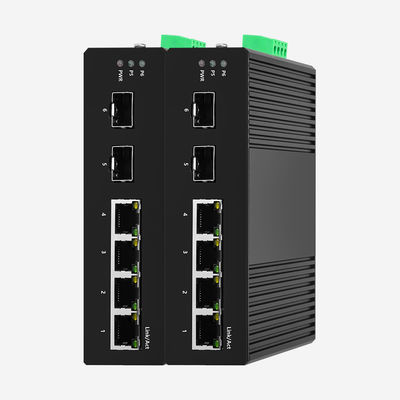 Aluminum Industrial Smart Managed PoE Switch With IGMP Snooping, VLAN, QoS Support