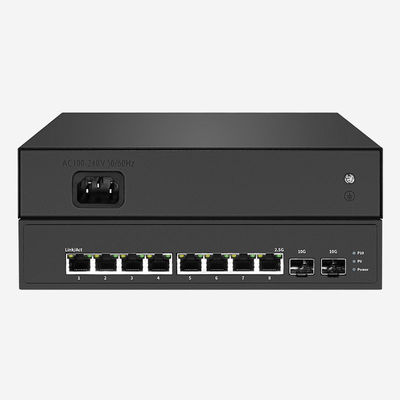 8 Ports 2.5g Speed 80Gbps Ethernet Switch With 1 Fan Internal Power Supply Unmanaged