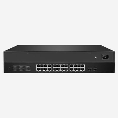 24 RJ45 Unmanaged 2.5G Store Forward Switch With Jumbo Frame Speed Data Transfer
