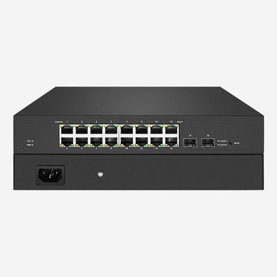 16-Port Gigabit Smart Fiber Switch With 9K Jumbo Frame Support QoS, Web Management