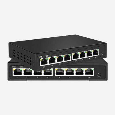 8 Port Gigabit Easy Smart Switch 4K MAC Address Table Layer 2 Managed Switch For Home