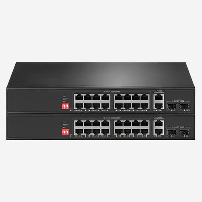 40Gbps Switching Capacity, 18 ports Unmanaged Ethernet Switch With RJ45 And SFP Ports Type