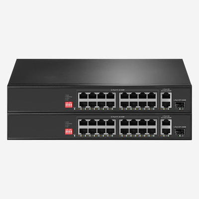 100M And 1000M RJ45 Ports, 10/100/1000 Mbps Port Unmanaged Network Switch With 1 Gigabit Sfp Ports