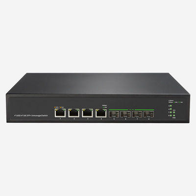 4 10Gbps RJ45 Unmanaged Ethernet Switch Networking Solution With Speed Performance And Forwarding Rate 238.10 Mpps