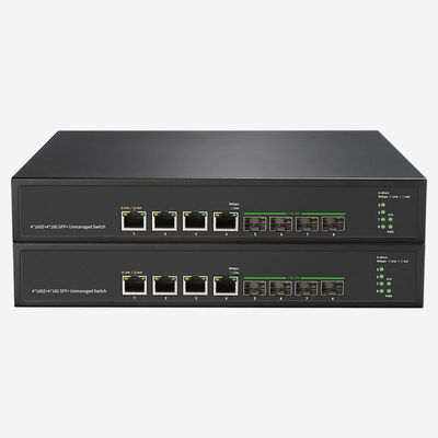 Powerful 4 RJ45 10G Ethernet Switch With Jumbo Frame Support And 160Gbps Switching Capacity
