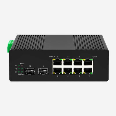 ROHS UKCA Gigabit Layer 2+ Managed Switches With 8 RJ45 Ports 2G SFP Fiber Ports