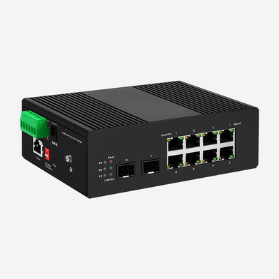 ROHS UKCA Gigabit Layer 2+ Managed Switches With 8 RJ45 Ports 2G SFP Fiber Ports