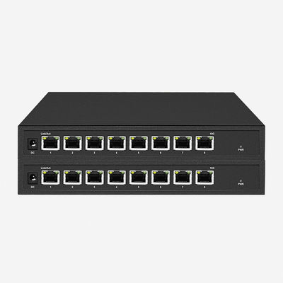 8 RJ45 Auto Sensing 10Gb Unmanaged Switch Plug And Play No Management Required