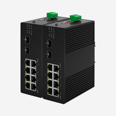 Industrial Layer 2+ Managed Gigabit Switch 1000 Mbps Speed With 8 PoE, Support Static ARP