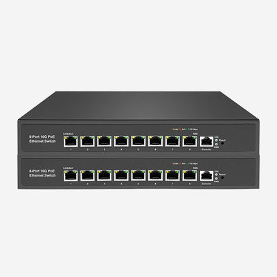 8 PoE RJ45 Layer 3 10GB スイッチ VLAN,RSTP/MSTP,ERPSリングネットワークサポート