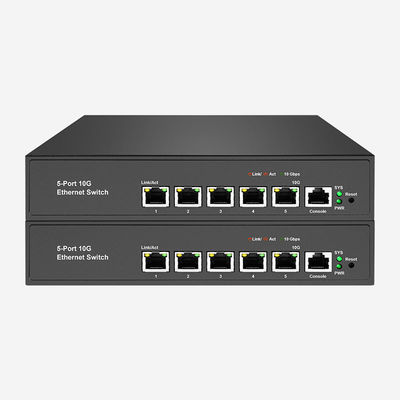 ACL/QoS/VLAN サポート 10GB スイッチ 5 100M/1000M/2.5G/5G/10Gbps RJ45 ポート