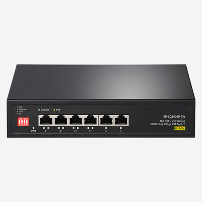 12Gbps スイッチ容量 6つのRJ45ポートタイプを備えたギガビット管理されていないイーサネットスイッチ